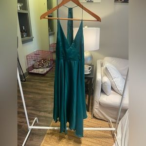 Kimchi Blue emerald green swing dress size 4